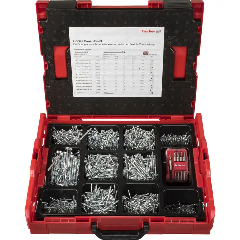 Fischer Power Fast II L-Boxx 102 Schrauben-Set Jetzt Kaufen