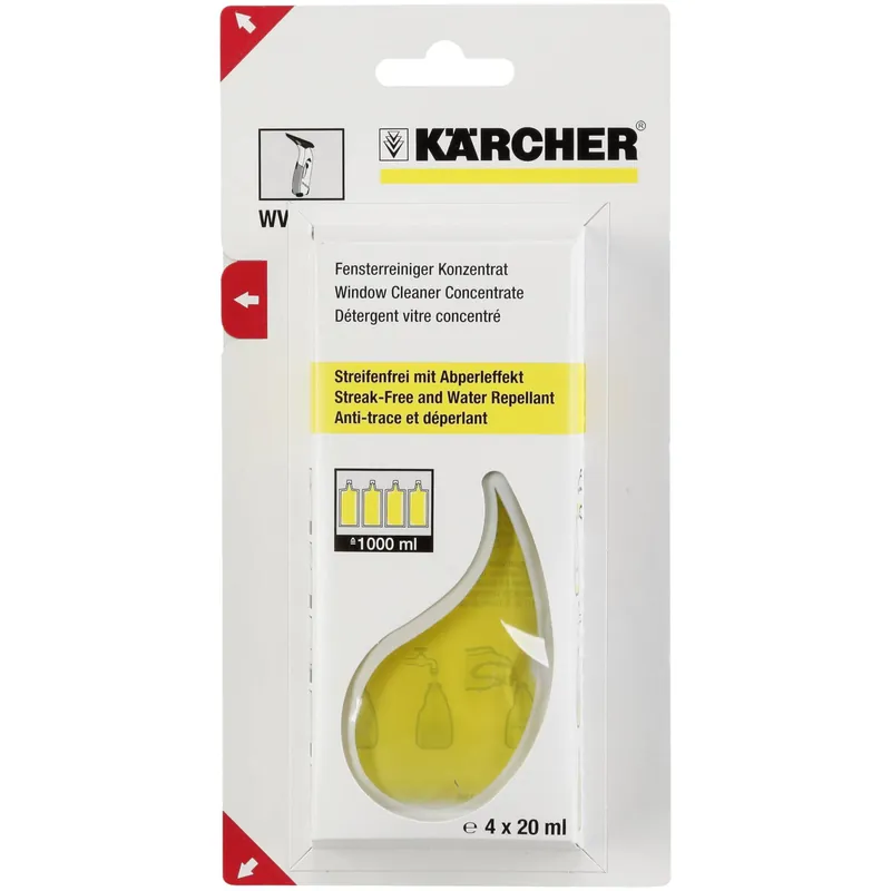 Kärcher Fensterreiniger Konzentrat 4 x 20 ml Ausverkauf