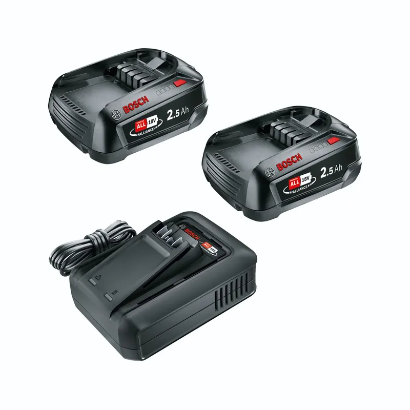 Bosch Starter-Set 18V 2x 2,5AH Akku + Ladegerät Sonderangebot