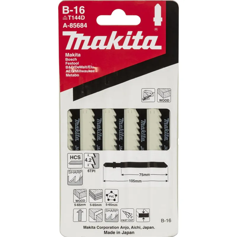 Letzte Chance Makita A-85684 Stichsägeblatt B-16