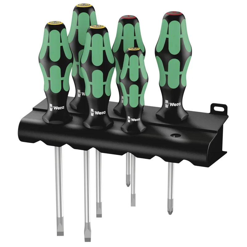 Neu Wera 334/6 Kraftform Plus Lasertip Schraubendrehersatz