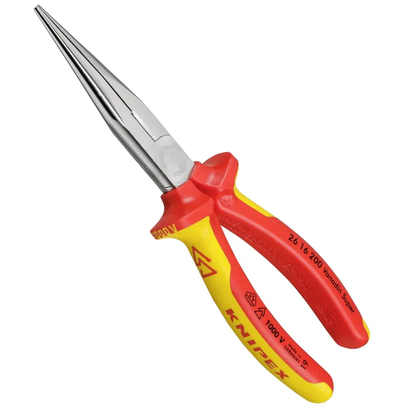 Nur Heute KNIPEX Flachrundzange mit Schneide verchromt 200 mm