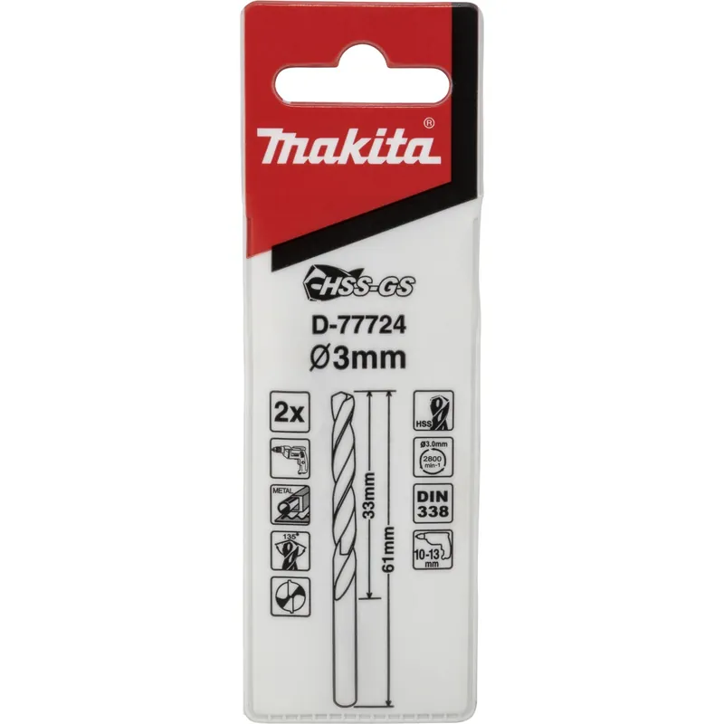 Nur Für Kurze Zeit Makita Metallbohrer HSS-GS 3,0x61mm