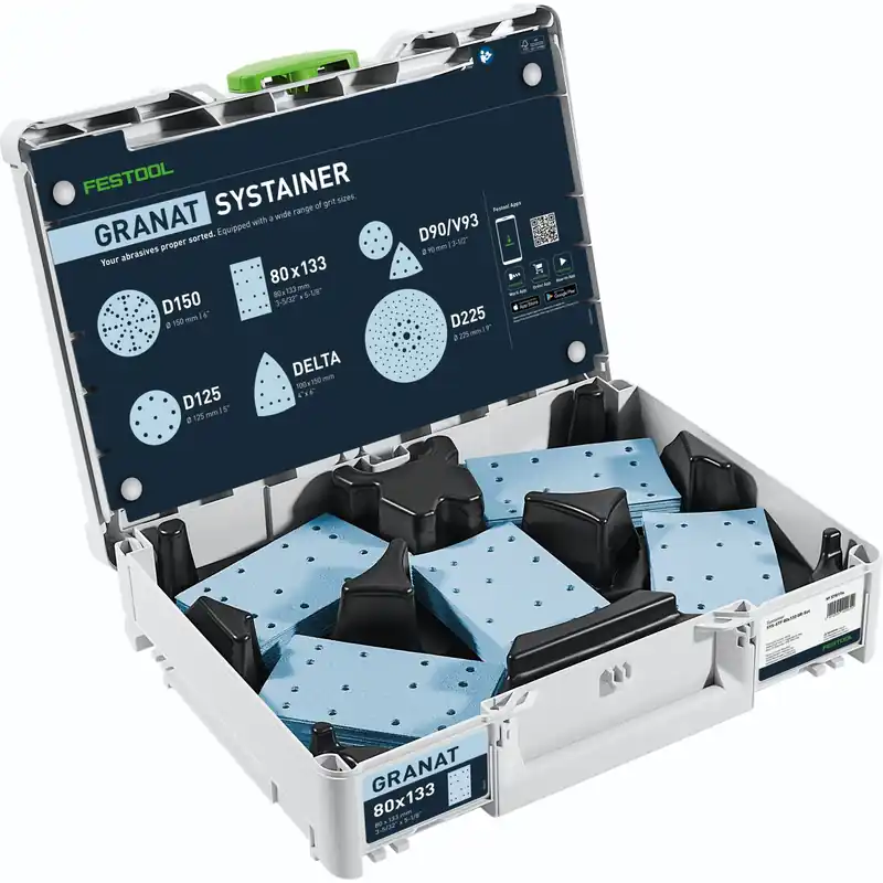 Festool SYS-STF 80X133 GR-Set Schleifscheiben-Systainer Billig