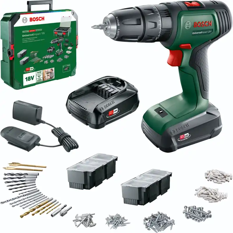 Super-Preis Bosch UniversalImpact 18V + 241-tlg. Zubehörset