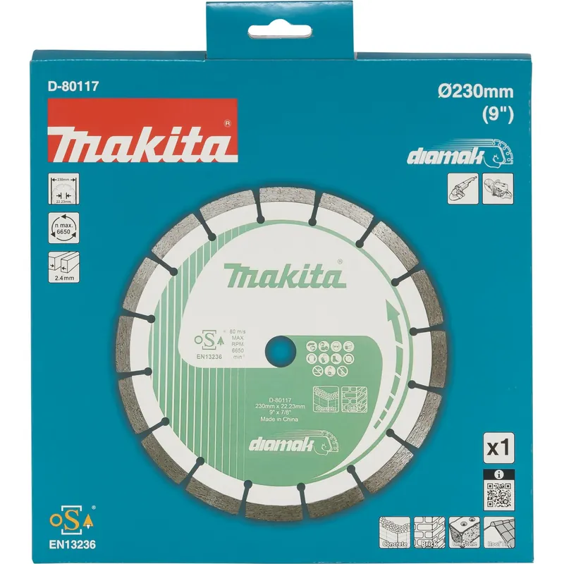 Makita D-80117 Diamantscheibe 230x22,23 DIAMAK Echt