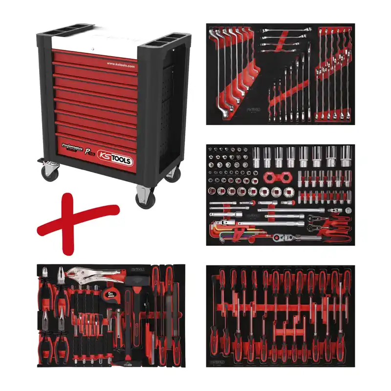 KS Tools Performanceplus Werkstattwagen-Satz P10 Markenware