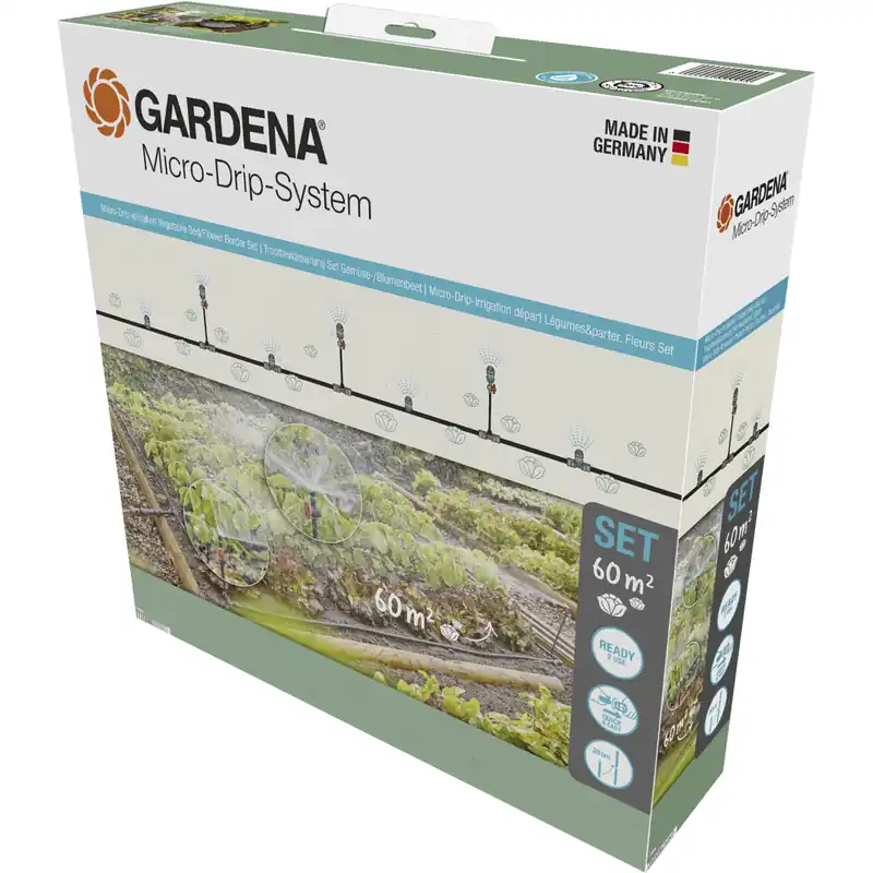Gardena Micro-Drip-System Set Gemüse-/Blumenbeet 60qm Solange Der Vorrat Reicht