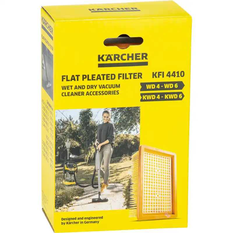Neu Kärcher Flachfaltenfilter für WD 4-6