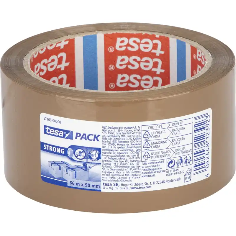 Schnäppchen Tesa Packband strong 66m x 50mm braun 57168