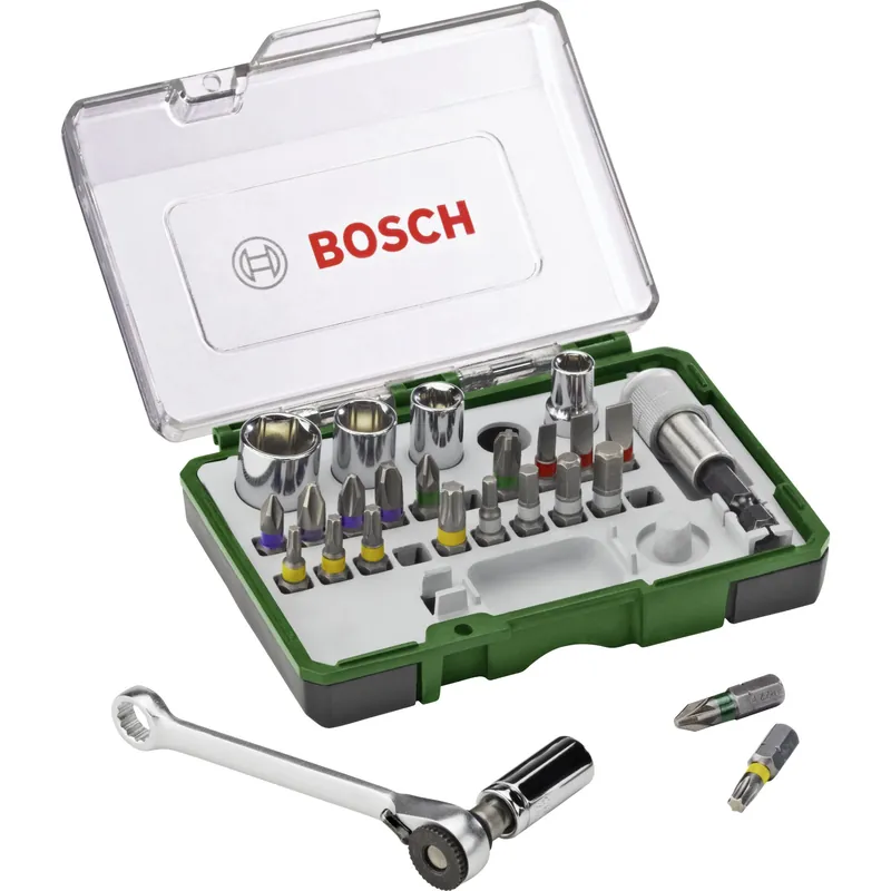 Bosch Prom 27-tlg. Schrauberbit- u.Ratschen-Set Neue Kollektion