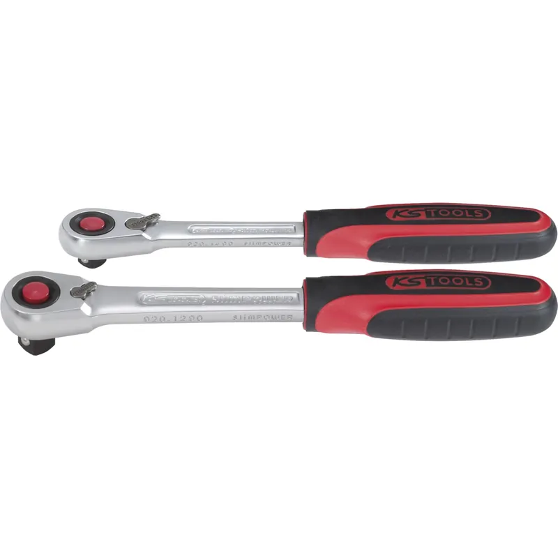 KS Tools SlimPOWER Umschalt- knarren-Satz, 2-tlg1/4"+1/2" Top-Seller