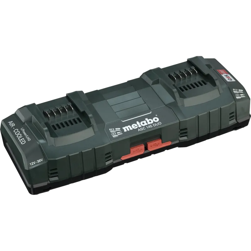 Letzte Chance Metabo Schnellladegerät ASC 145 DUO,12-36 V, EU