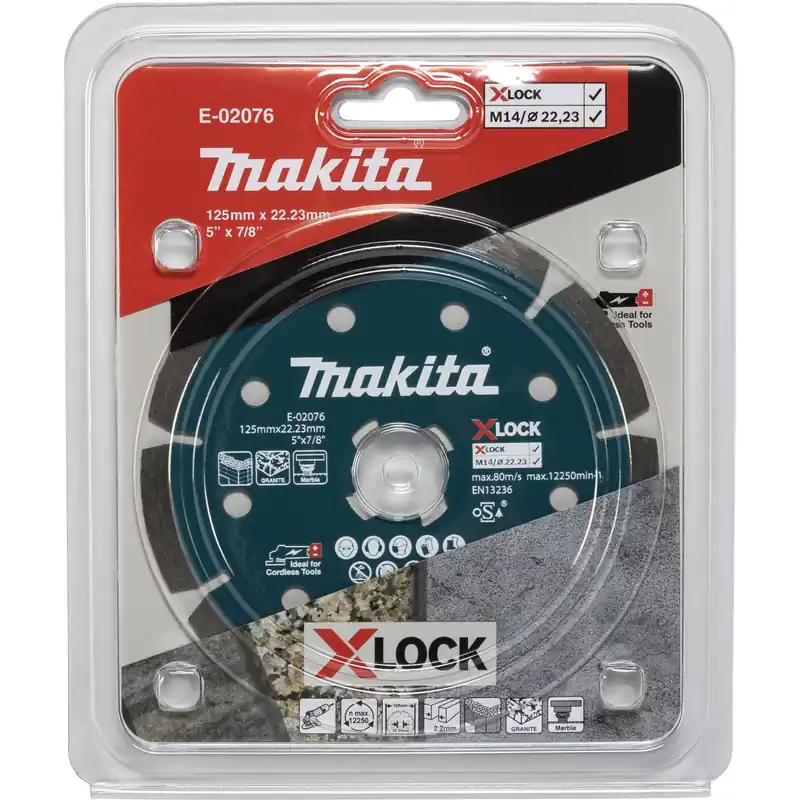 Geprüft Makita Diamantsch. 125mm X-Lock Beton