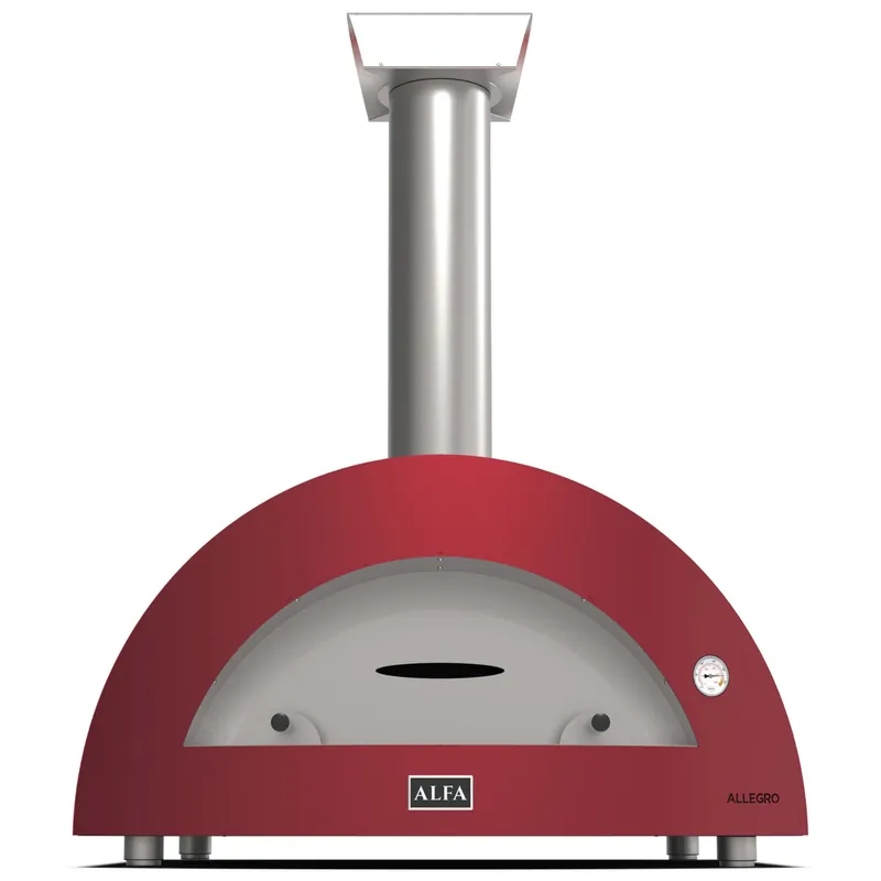 Günstig Alfa Forni Moderno 5 Pizze Holz Antik Rot