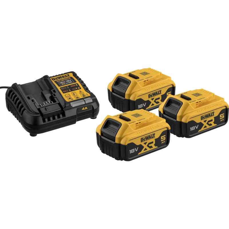DeWalt DCB1104P3-QW 3x 18V 5Ah Akku-Set Begrenztes Angebot