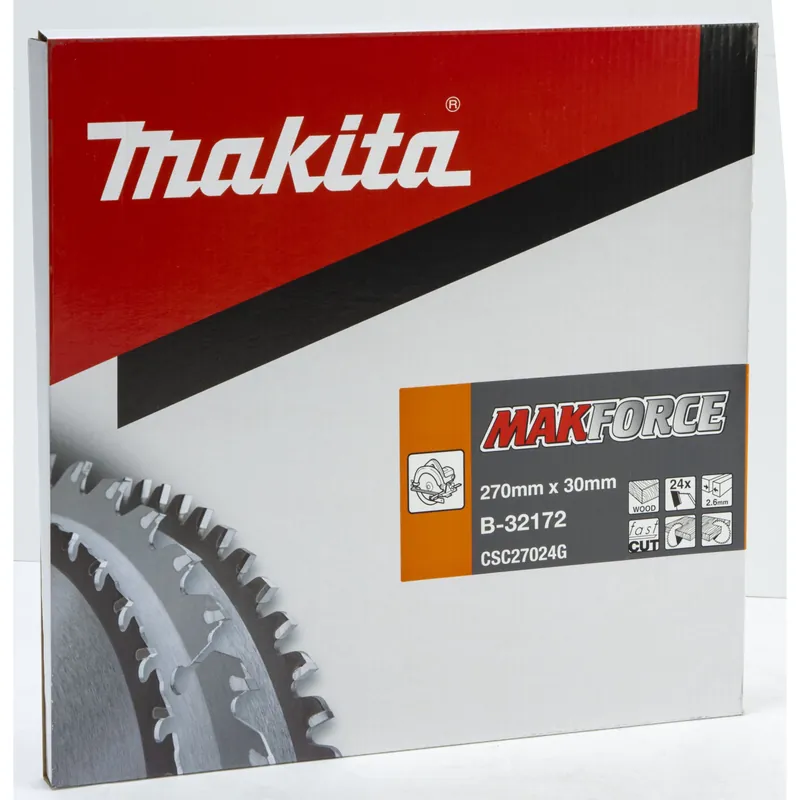 Makita MAKFORCE Sägeblatt 270x30x24Z Begrenztes Angebot