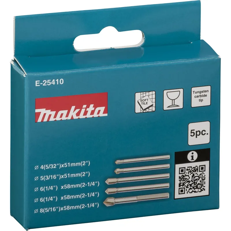 Makita E-25410 Glas-/Fliesenbohrer-Set 5-tlg. Abverkauf