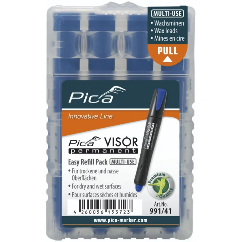 Kracherpreis Pica VISOR permanent Ersatzminen -Sets, blau