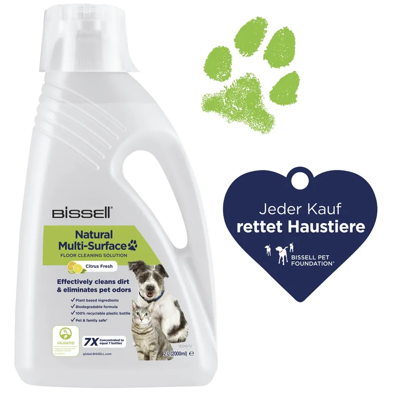 Wochenendangebot BISSELL Natural Multi Surface 2L PET Universal Reinigungsmittel