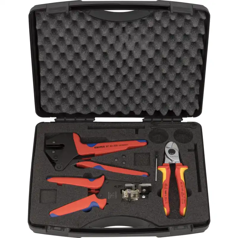 Kracherpreis KNIPEX Werkzeugkoffer für Photovoltaik