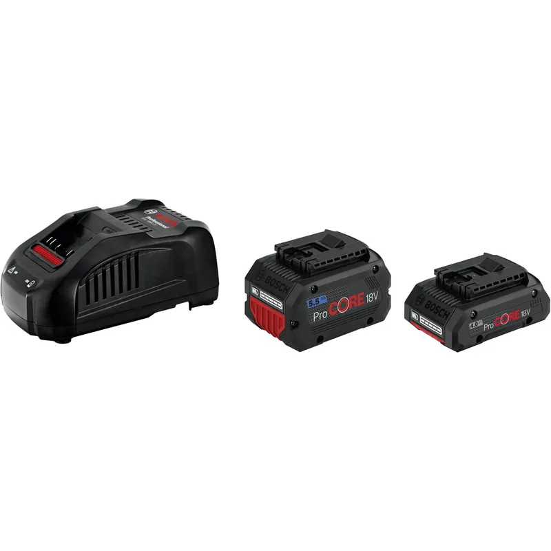 Bosch ProCORE Akku-Kit 18V 4,0 Ah + 5,5 Ah + GAL 1880 CV Direkt Vom Hersteller
