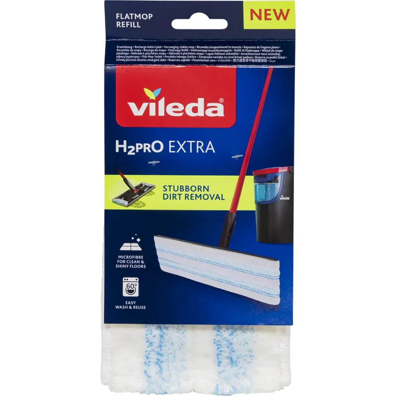 Vileda H2PrO Flat Mop Ersatz Nachfüllpack Nur Für Kurze Zeit