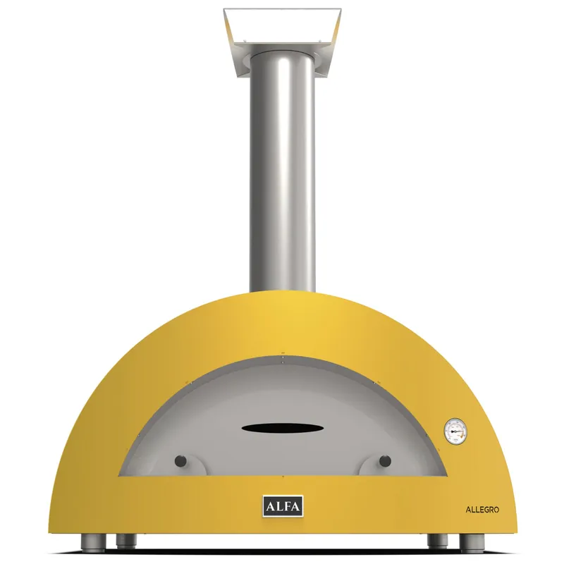 Abverkauf Alfa Forni Moderno 5 Pizze Holz Fire Yellow