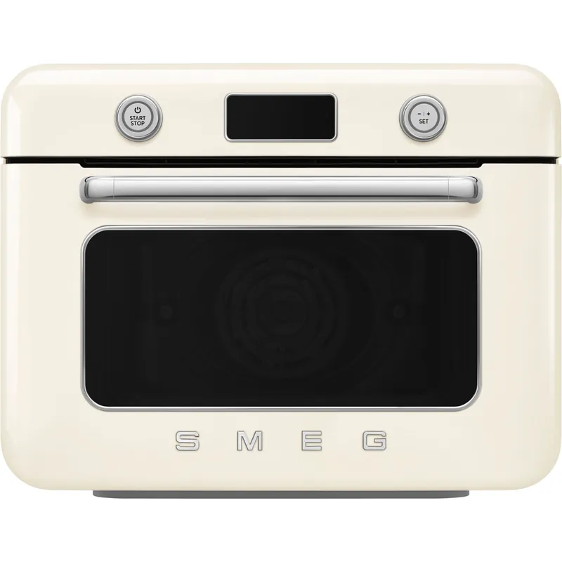 Markenware SMEG COF01CREU creme Kombi-Tisch-Dampfbackofen