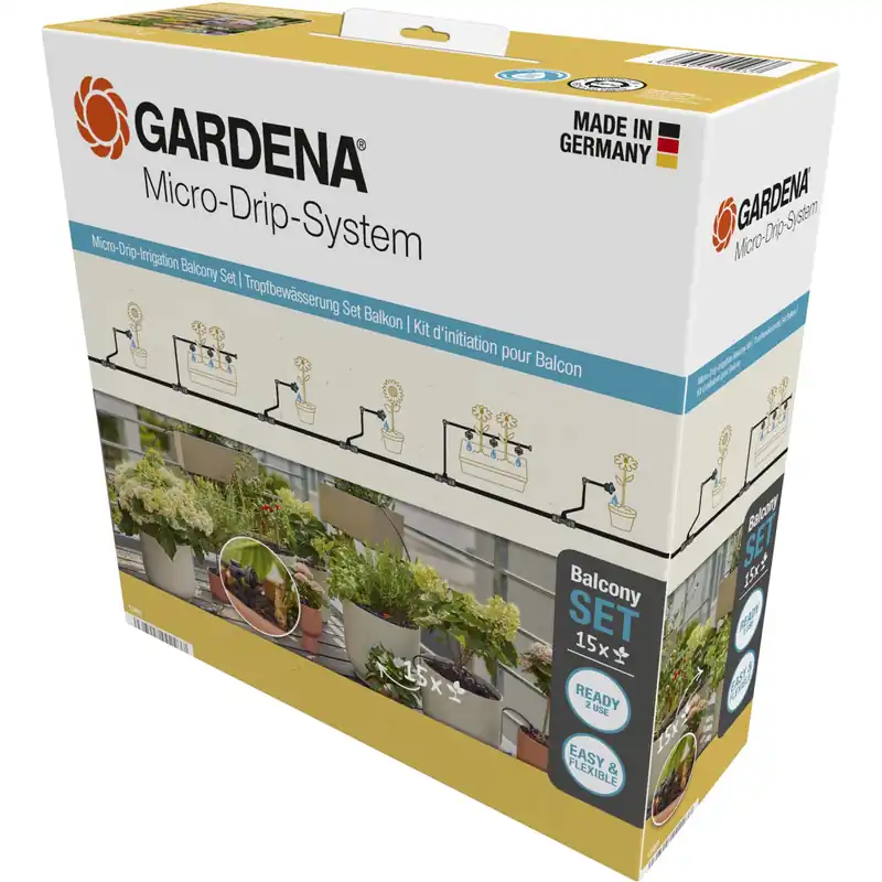 Finale Aktion Gardena Micro-Drip-System Set Balkon (15 Pflanzen)
