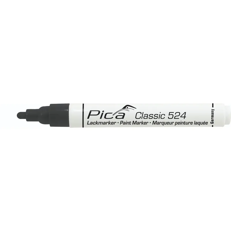 Pica Lack-/Industriemarker 2-4mm Rundspitze, schwarz Sonderaktion