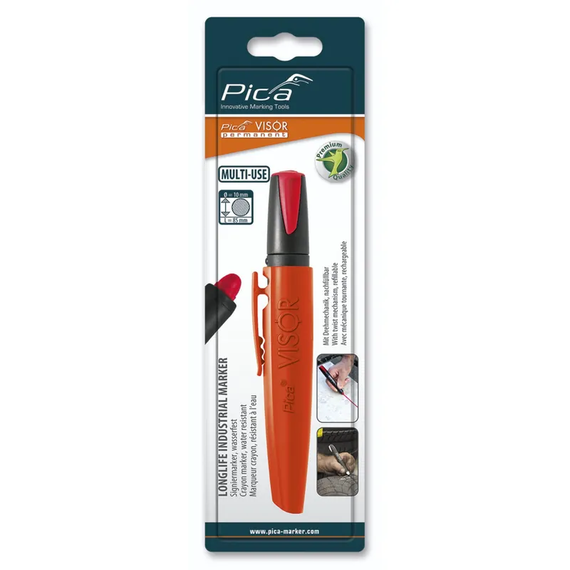 Jetzt Bestellen Pica VISOR permanent Marker, rot / SB