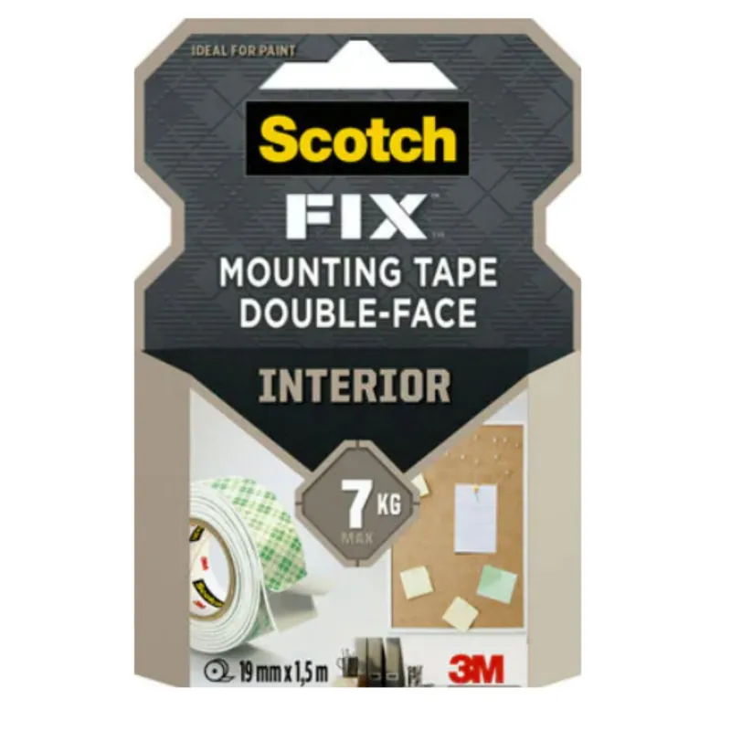 Neue Ware Scotch Fix Inter. Doppels. Klebeband 19mmx1,5m weiß