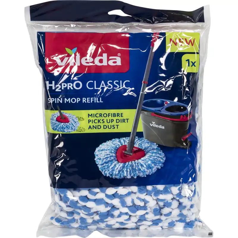 Vileda H2PrO Spin Mop Ersatz Nachfüllpack Begrenztes Angebot