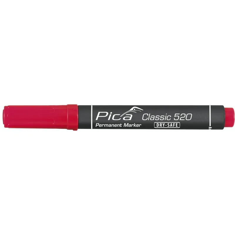 Pica Permanentmarker 1-4mm, Rund spitze, rot Solange Der Vorrat Reicht