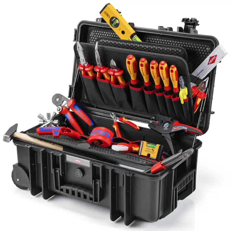 KNIPEX Werkzeugkoffer Robust26 Move Elektro Zertifiziert