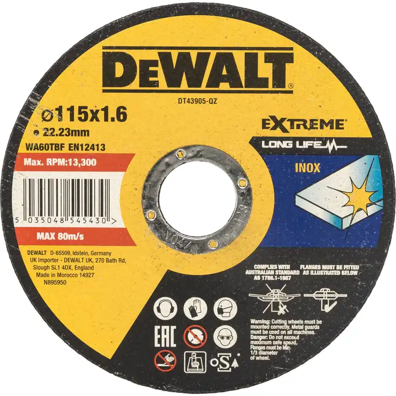 Schneller Versand DeWalt DT43905-QZ Metall-Trennscheibe 115mm