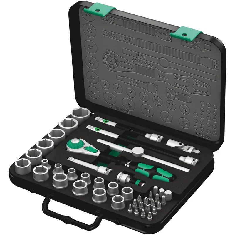 Begrenztes Angebot Wera 8100 SB 2 Zyklop Speed- Knarrensatz, 3/8"Antrieb, metr