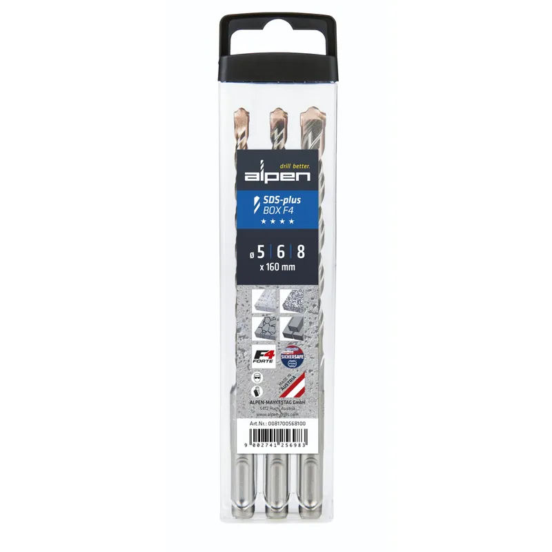 Alpen SDS+ F4 Box 3 tlg. 5-6-8x1 60 Günstig