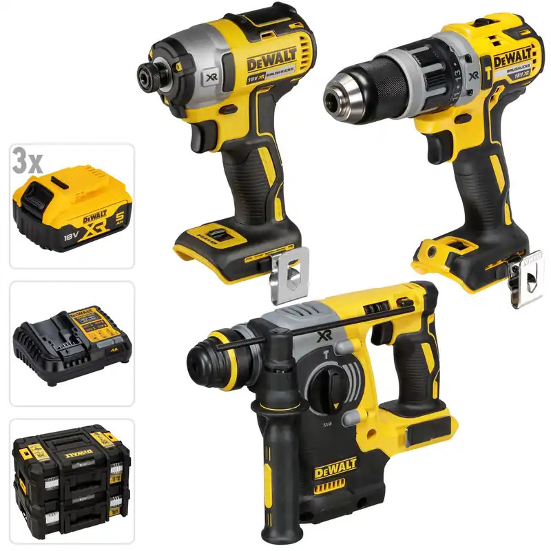 Neue Ware DeWalt DCK368P3T-QW Akku-Werkzeugset