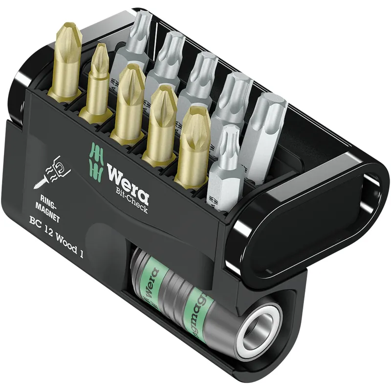Neue Ware Wera Bit-Check 12 Wood 1 Bits Sortiment