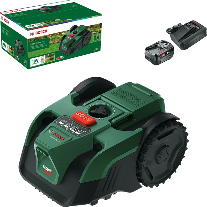 Bosch VisiMow 18V-100 Set Mähroboter Markenprodukt