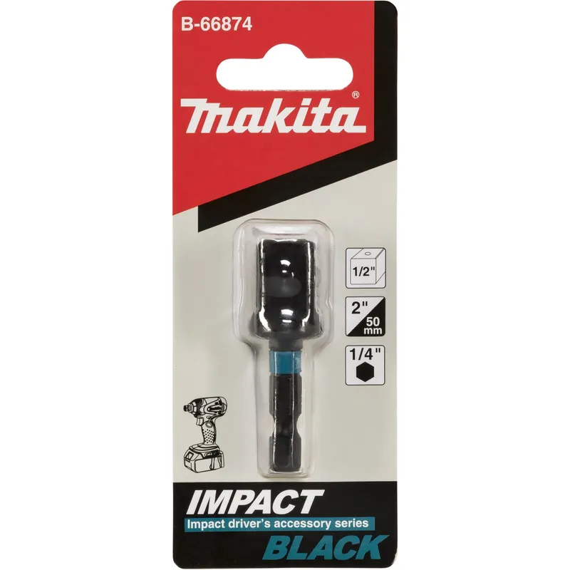 Makita B-66874 Adapter 1/4"" 6KT - 1/2"" 4KT Echt
