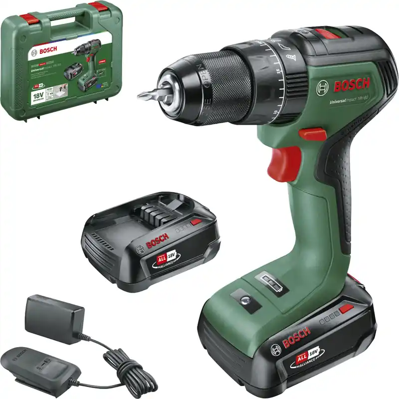 Top-Angebot Bosch UniversalImpact 18V-60 Akku-Schlagbohrmaschine