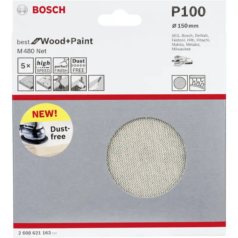 Bosch Netzschleifscheibe M480 150mm,K100,5x Top-Seller