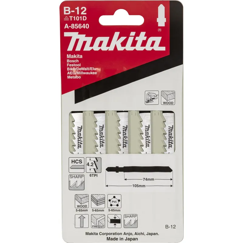 Nur Für Kurze Zeit Makita A-85640 Stichsägeblatt B-12
