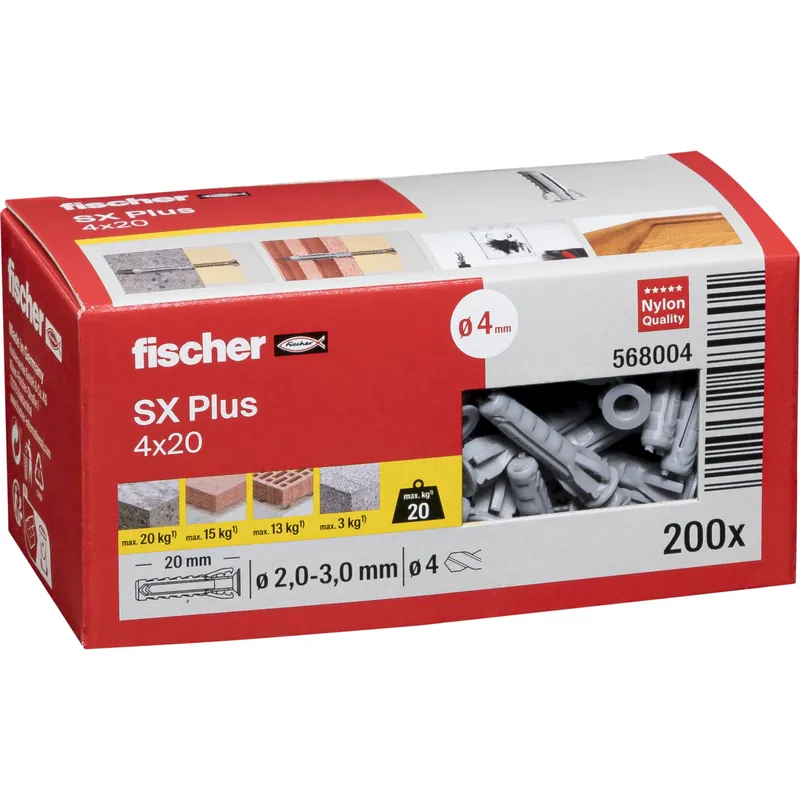 Direktkauf Fischer Dübel SX 4x20 200 St.