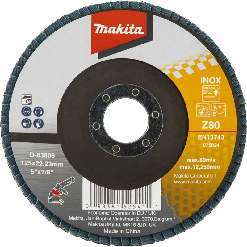 Makita Fächerschleifscheibe 125mm Z80 Neu