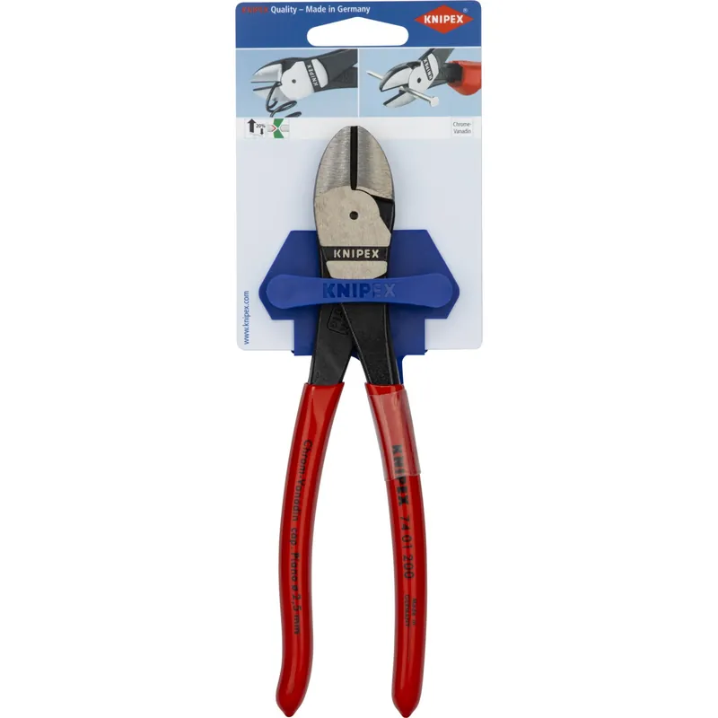 Ausverkauf KNIPEX Kraft-Seitenschneider 200 mm, Kunststoff überzogen