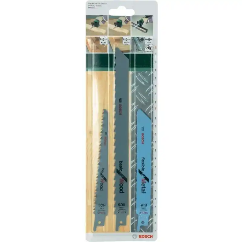 Top-Seller BOSCH Säbelsägeblatt-Set S 922 EF, S 644 D, S 1111 K 2609256715
